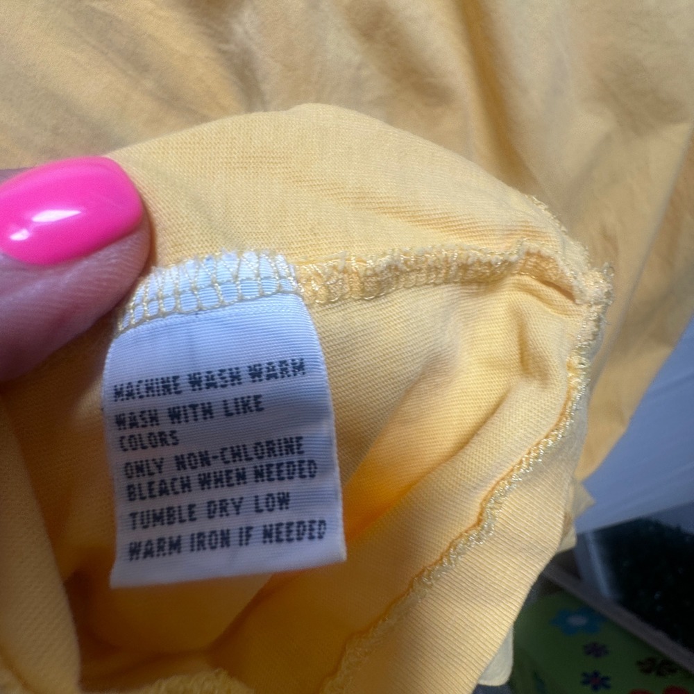 Polo Ralph Lauren Short Sleeve T-Shirt Pony Logo Mens Yellow Cotton Size Large - Picture 7 of 8